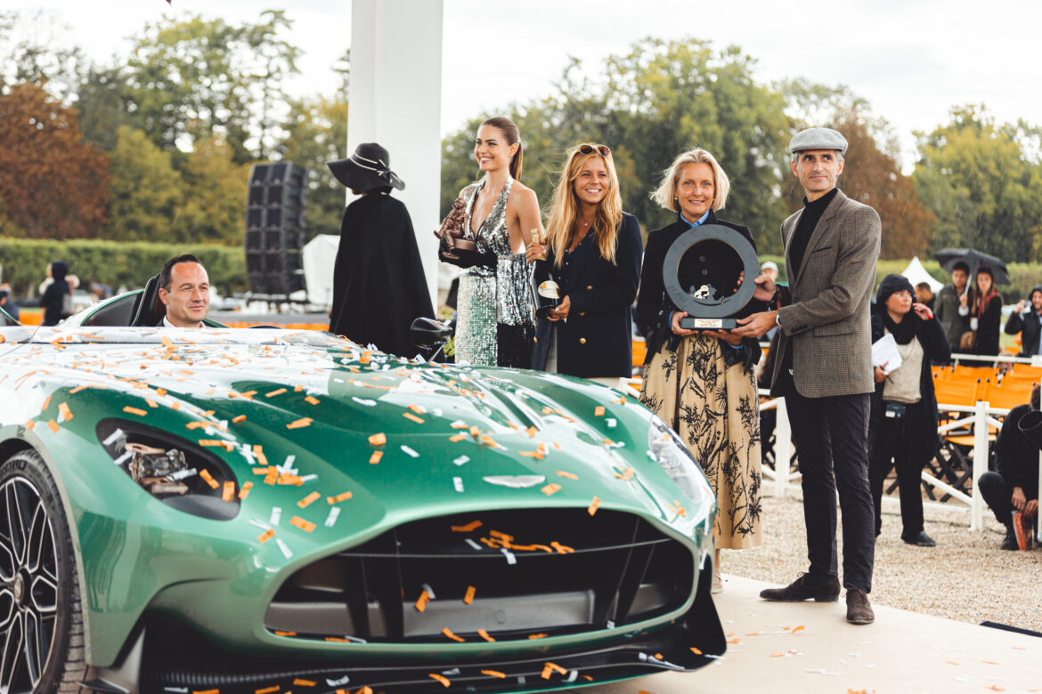 ASTON MARTIN DBR22 NAMED BEST OF SHOW CONCOURS D’ELEGANCE AT CHANTILLY ARTS & ELEGANCE RICHARD MILLE