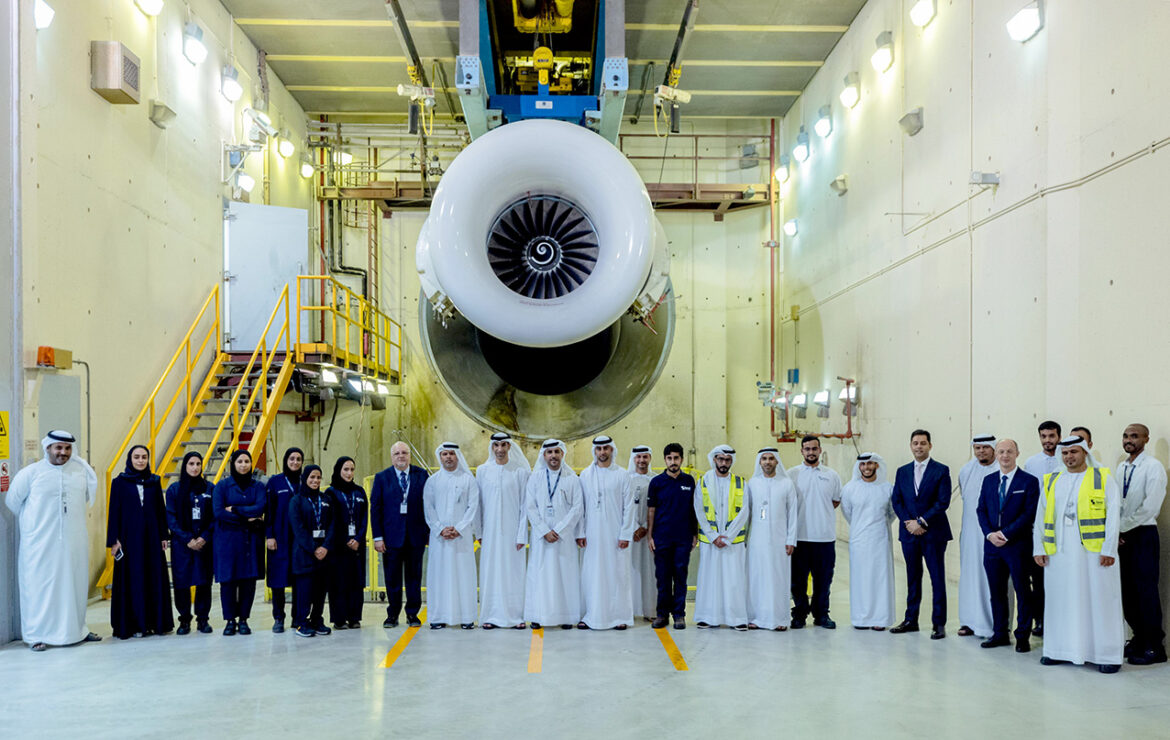 Thani Al-Zeyoudi Visits Sanad’s State-of-the-Art Aircraft Engines Maintenance Repair and Overhaul Facility in Abu Dhabi