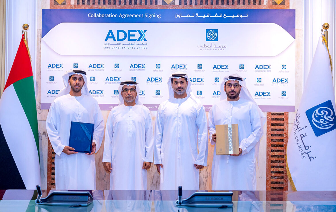 Abu Dhabi Chamber and Exports Office Sign Agreement to Boost Local Exports and Compete in Global Markets