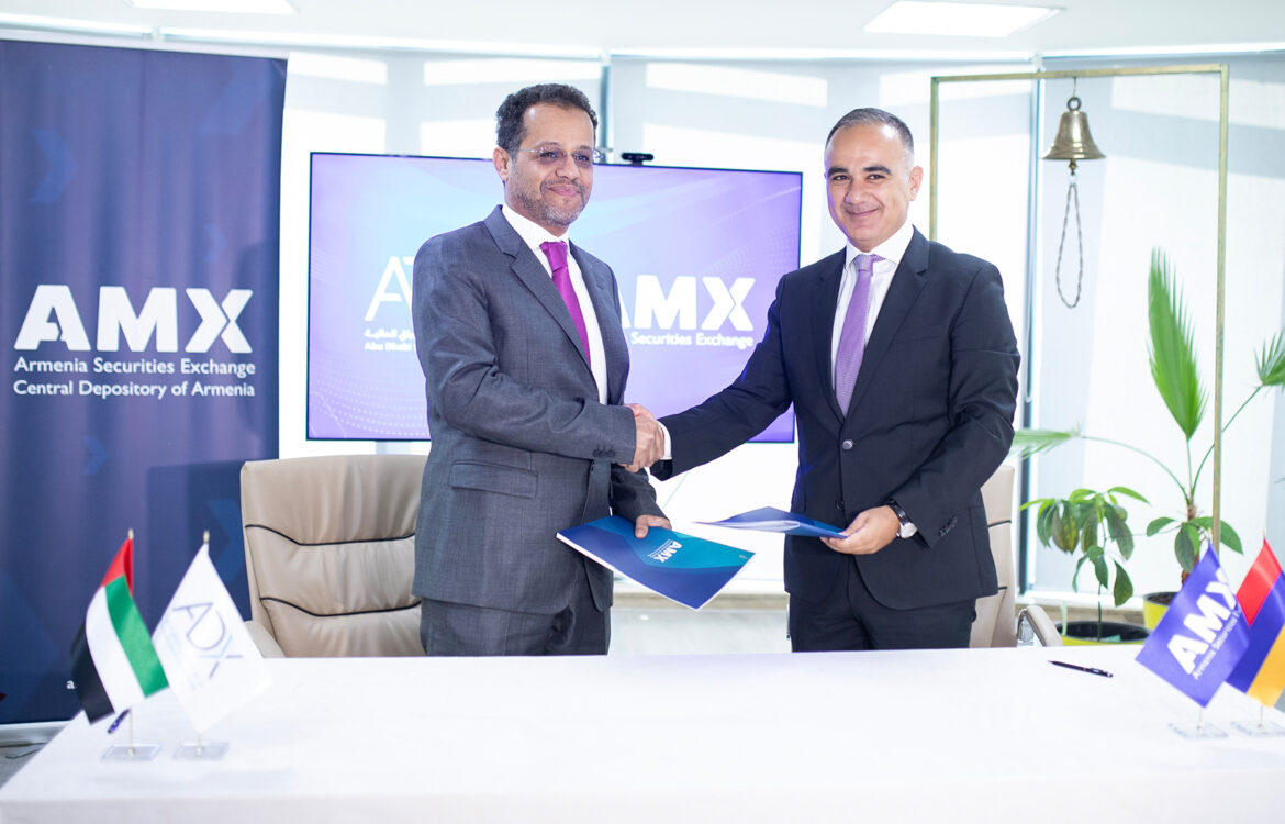 Abu Dhabi Securities Exchange (ADX) Signs Memorandum of Understanding with Armenia Securities Exchange (AMX)