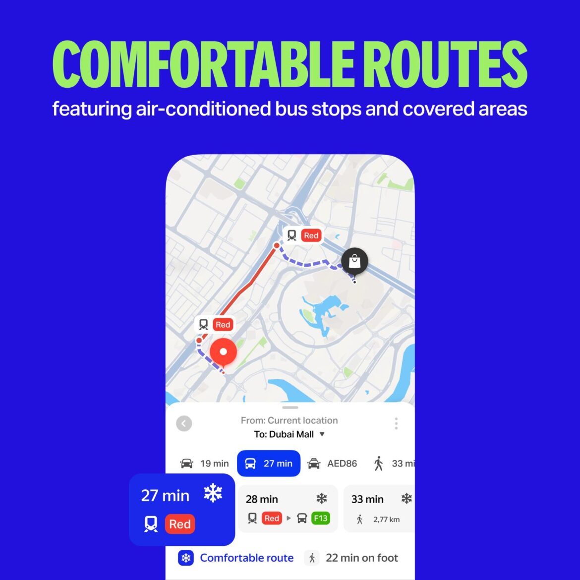 Beat the heat with Yango Maps’ innovative comfortable routes in Dubai