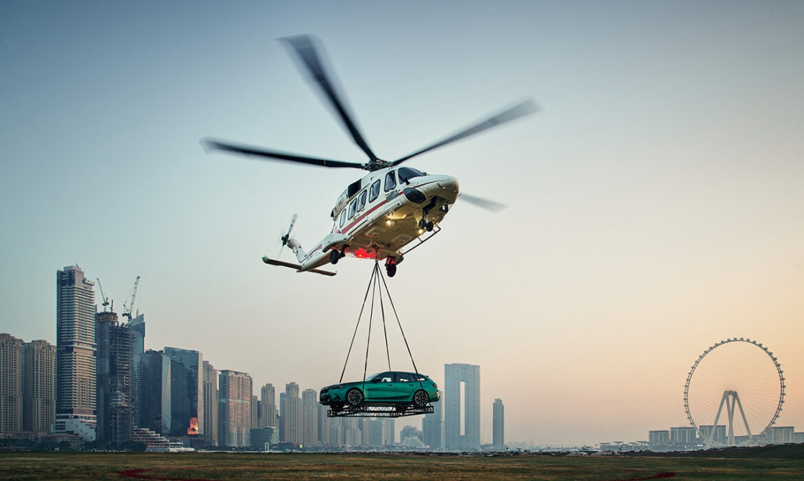 AGMC Unveils High-Performance BMW M5 and M5 Touring in Dubai with Thrilling Helicopter Launch