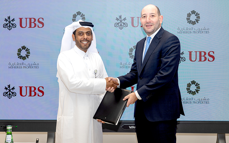 Msheireb Properties and UBS celebrate contract signing for new office in Msheireb Downtown Doha