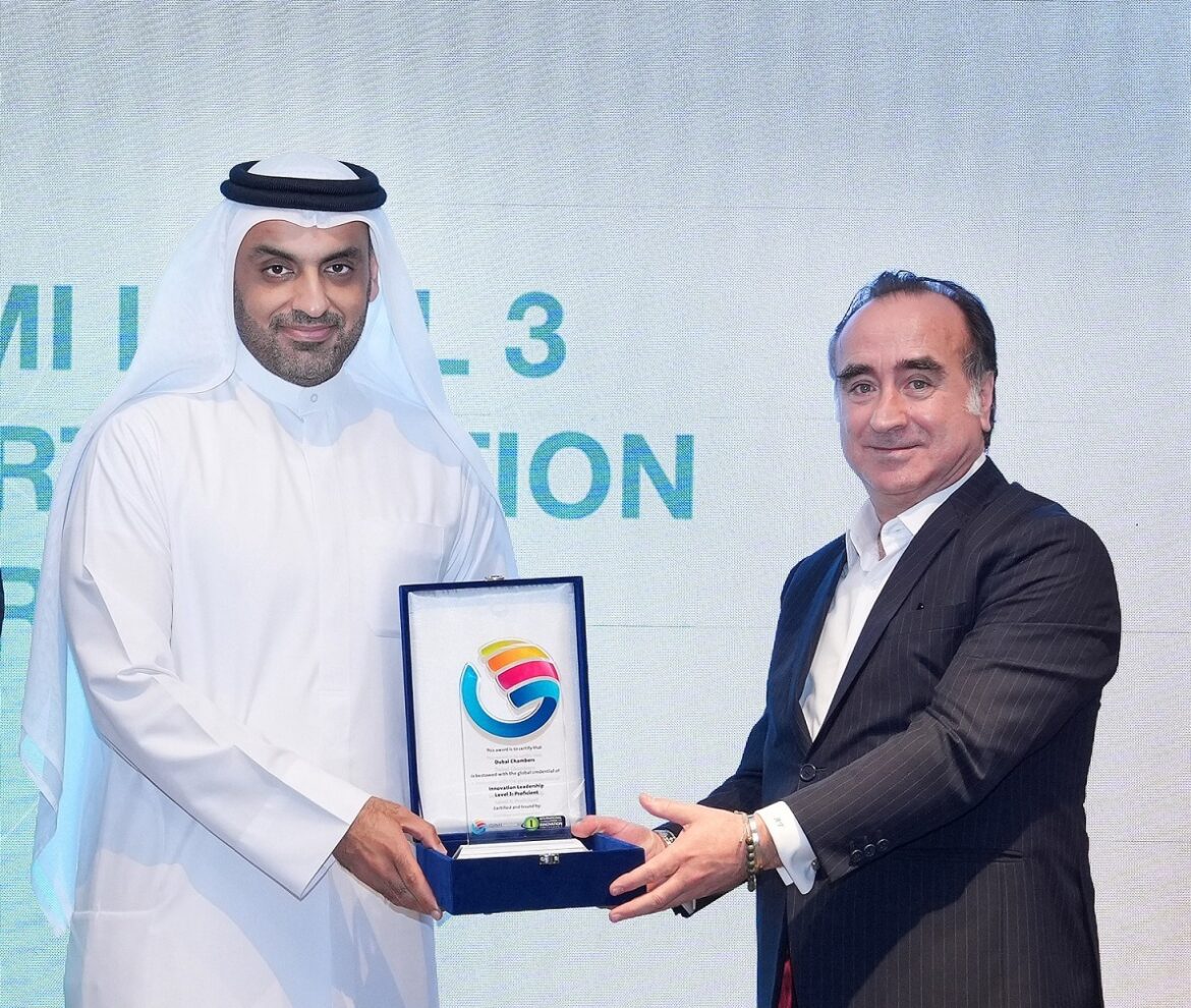 Dubai Chambers awarded prestigious Level 3 Organisational Maturity Certification by Global Innovation Management Institute (GIMI)