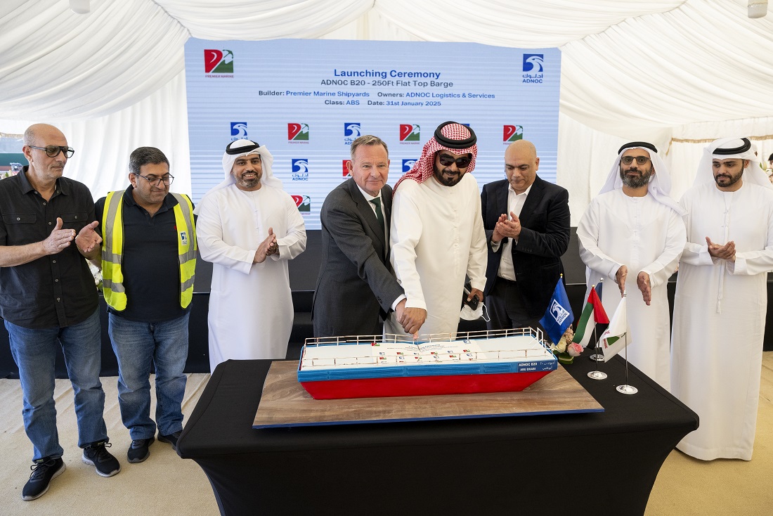 UAE’s Premier Marine Delivers First Locally Built Cargo Barge to ADNOC Logistics & Services