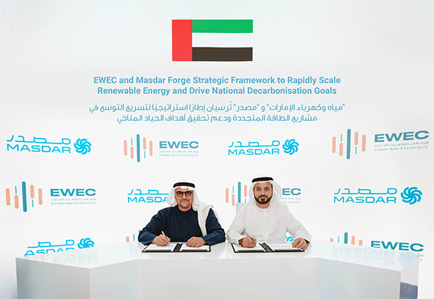 EWEC and Masdar Forge Strategic Framework to Rapidly Scale Renewable Energy and Drive National Decarbonisation Goals
