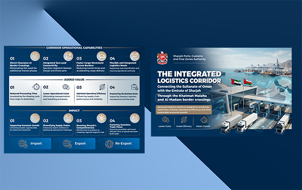 Sharjah Customs launches integrated logistics corridor with Oman, dispatches first shipments to Sohar Port