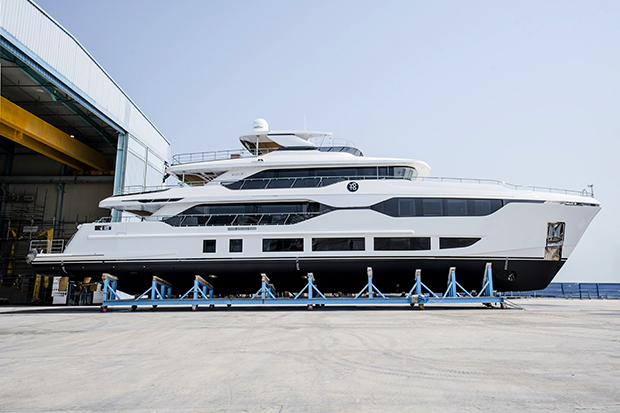 UAE-Built Majesty 120 Superyacht Hits the Water, Showcasing Advanced Design and Engineering